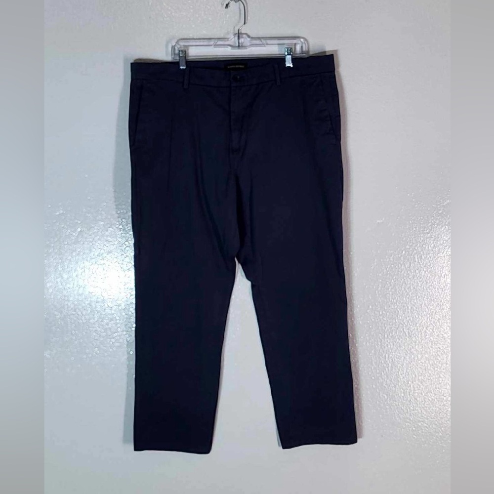Banana Republic Men's 40x29 Gray Pants Cotton Jeans Flat Front 5-Pocket